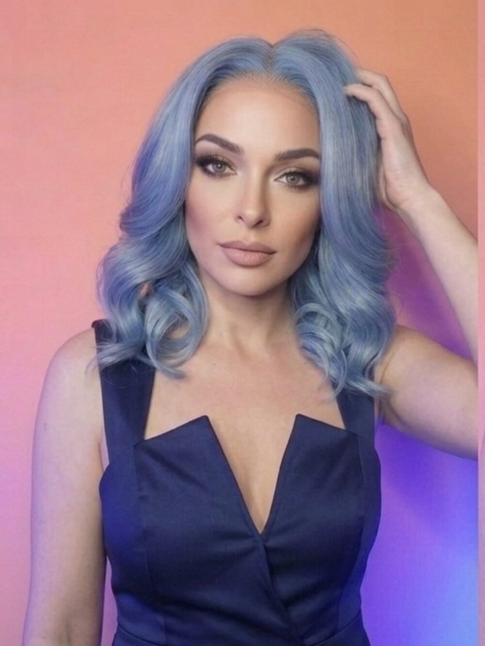 Outre Perfect Hairline Glueless 13x4 HD Lace Front Wig – Jeannie in Blue Angel
